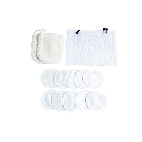 Reusable Makeup Remover Pads and Microfiber Face Cleansing Gloves | 12 Pack w...