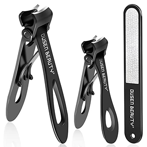 Nail Clippers for Thick Nails, Extra Wide Jaw Opening Nail Cutter for Hard To...