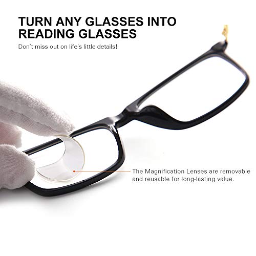 OuShiun Stick-on Magnification Bifocal Lenses Adhesive Stick Reading Lenses R...