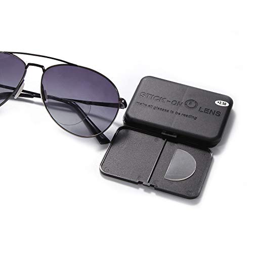 OuShiun Stick-on Magnification Bifocal Lenses Adhesive Stick Reading Lenses R...