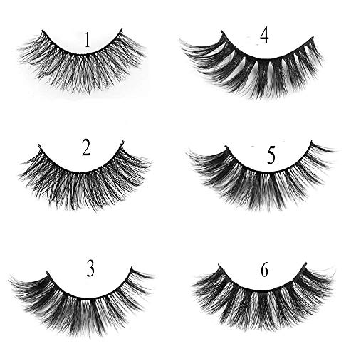 outopen 3D Mink False Eyelashes Full Strips Thick Cross Long Lashes Wispy Flu...