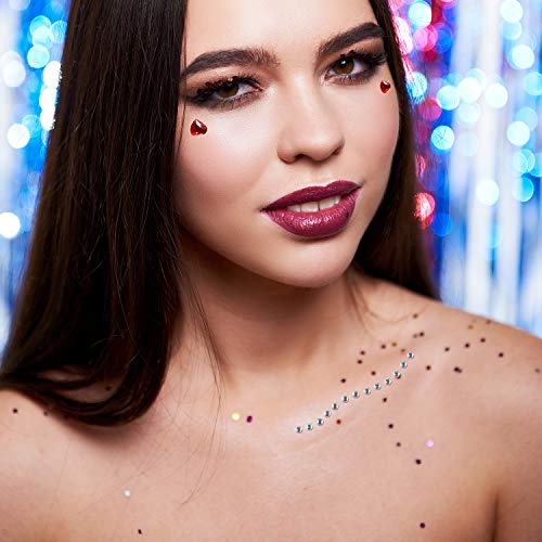 9 Sheets Eye Body Face Gems Jewels Rhinestone Stickers Self Adhesive Crystal ...