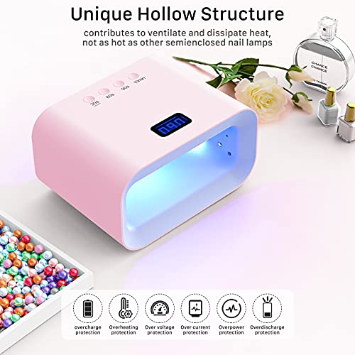 O'vinna UV LED Nail Lamp 150W, UV Light for Gel Nails, Nail Dryer for Regular...