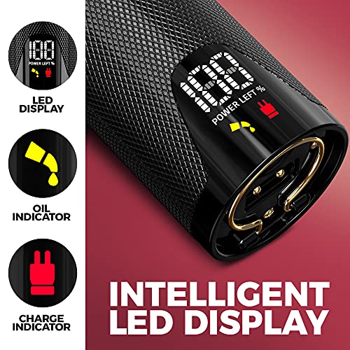 OVLUX Professional Hair Clippers for Men - Rechargeable Electric Cordless Tri...