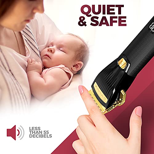 OVLUX Professional Hair Clippers for Men - Rechargeable Electric Cordless Tri...