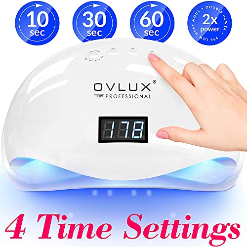 UV LED Nail Lamp 178W, Professional Nail Dryer Machine, Best Gel UV LED Nail ...