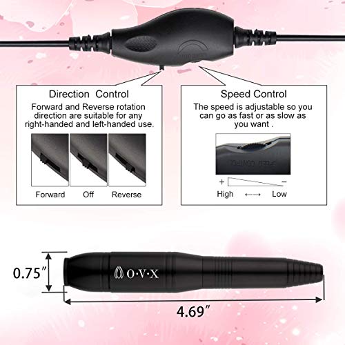 Nail Drill Kit Electric Nail File Portable Nail Drill Machine Professional Ma...