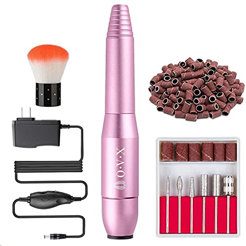 Portable Electric Nail Drill File Machine with Acrylic Nail Kit Set Professio...