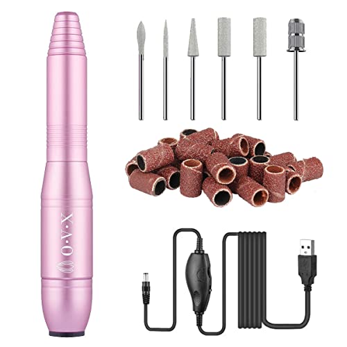 Portable Electric Nail Drill Machine, Professional 20000 RPM USB Manicure Ped...