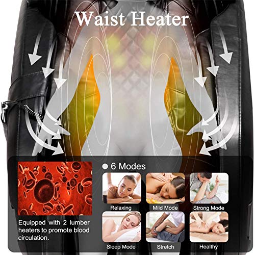 Massage Chair,Zero Gravity SL Track Massage Chair, Full Body Shiatsu Massage ...