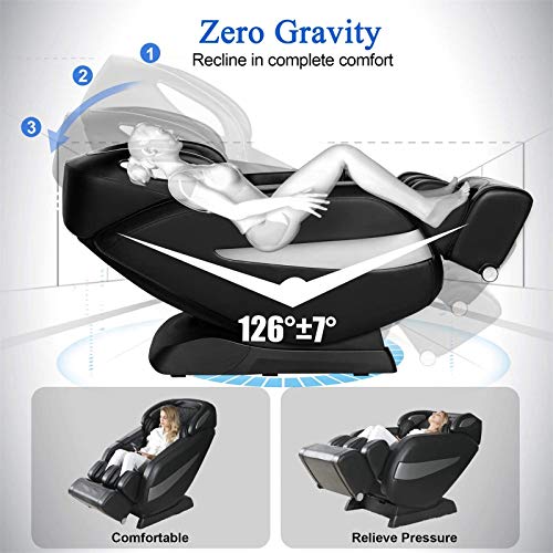 Massage Chair,Zero Gravity SL Track Massage Chair, Full Body Shiatsu Massage ...