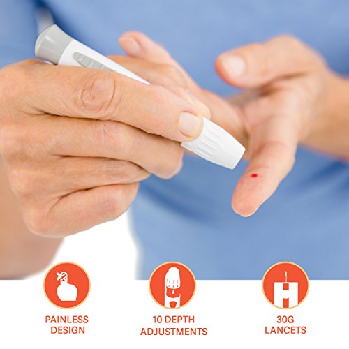 Microlet Lancing Device, 3 Pack + 40 O'WELL Lancets & Lancing Device