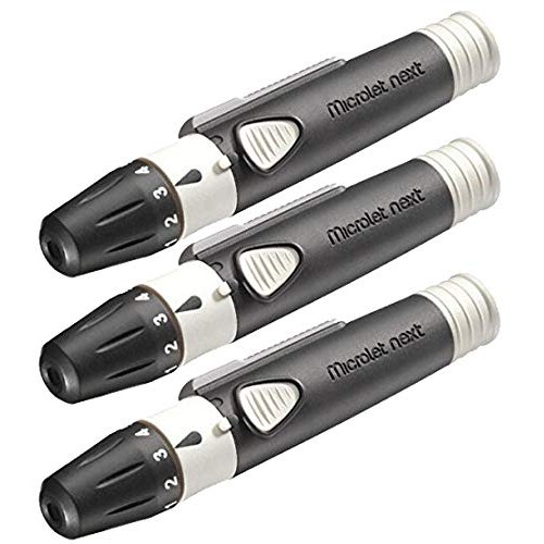 Microlet Lancing Device, 3 Pack + 40 O'WELL Lancets & Lancing Device