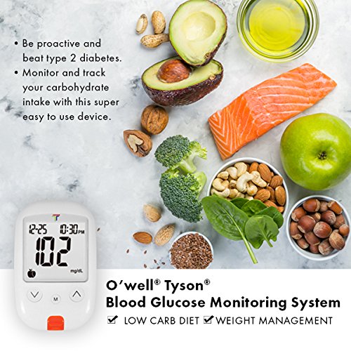 O'WELL Tyson Blood Glucose Monitoring Kit | Starter Kit + 50 Refills | Tyson ...