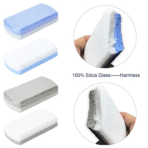 OWIIZI Glass Pumice Stone for Feet, Hands Callus Remover Pedicure Exfoliator ...