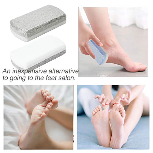 OWIIZI Glass Pumice Stone for Feet, Hands Callus Remover Pedicure Exfoliator ...