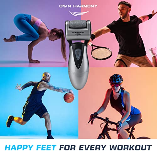 Electric Foot Callus Remover, Feet Scrubber: Own Harmony Rechargeable Mens Pe...