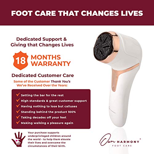 Own Harmony Electric Callus Remover with Vacuum - Foot Care for Women - Profe...