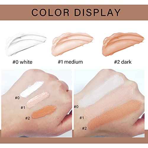 Ownest 3 Colors Eyeshadow Makeup Primer,Liquid Eyeshadow Primer Matte Eyeshad...