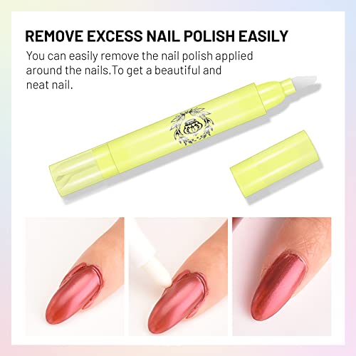 Ownest 4 Pcs Nail Polish Corrector Remover Pen,Nail Edge Cleaning Pen, Makeup...