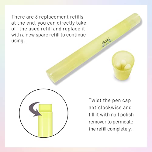 Ownest 4 Pcs Nail Polish Corrector Remover Pen,Nail Edge Cleaning Pen, Makeup...