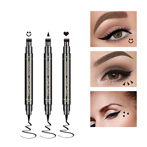 Ownest 6 Pcs Liquid Eyeliner Set,Double-Side Eyeliner Stamp Pen Eyeliner Tatt...