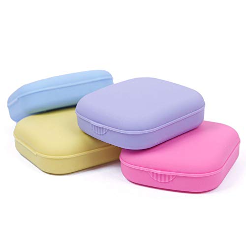 Cute Pocket Mini Contact Lens Case Travel Kit Easy Carry Mirror Container Hol...