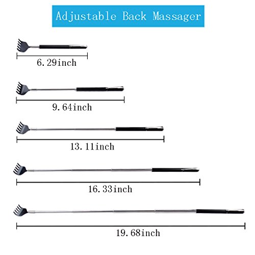 Portable Extendable Back Scratcher, RUTAI Telescoping Scratcher Tetractable C...