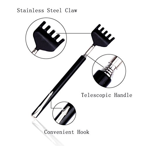 Portable Extendable Back Scratcher, RUTAI Telescoping Scratcher Tetractable C...