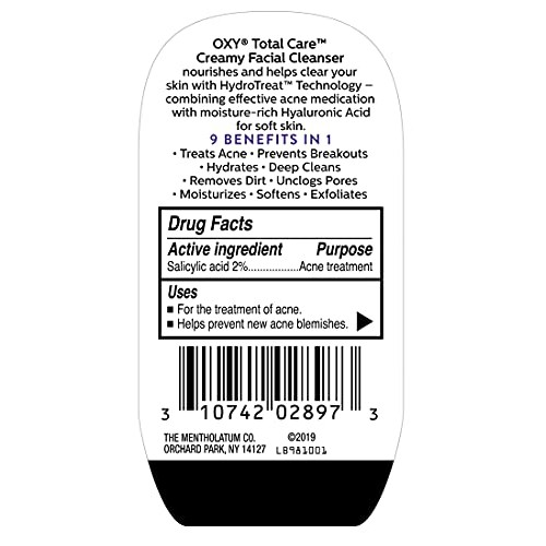 OXY TOTAL CARE Creamy Foaming Facial Cleanser With Hyaluronic Acid Plus Anti-...