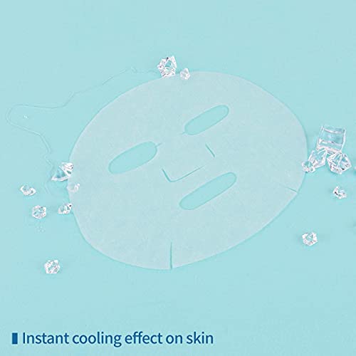 Premium Korean Facial mask sheets for cooling, calming and moisturizing, Ceut...