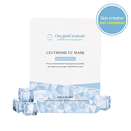 Premium Korean Facial mask sheets for cooling, calming and moisturizing, Ceut...