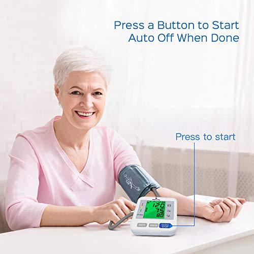 Blood Pressure Machine for Upper Arm 3.4'' Tri-Color Backlight Screen PANACAR...