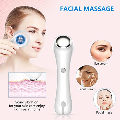 Facial Cleansing Brush with Dual Back Face Massage, Electric Spin Facial Brus...