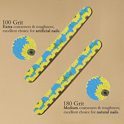 P2P Nails Colorful Nail File Strips - Double Sided Filers for Shaping and Smo...