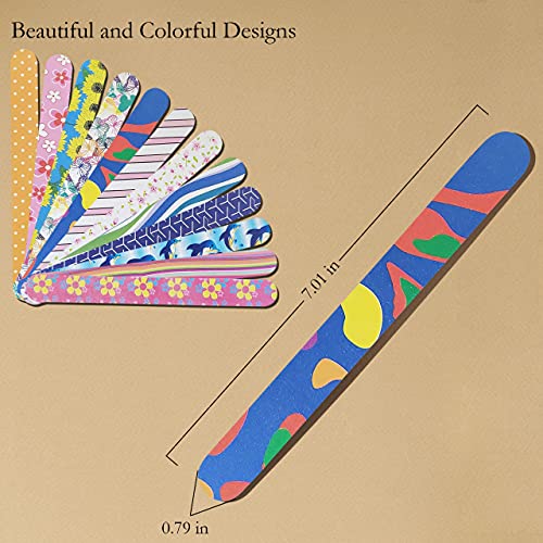 P2P Nails Colorful Nail File Strips - Double Sided Filers for Shaping and Smo...