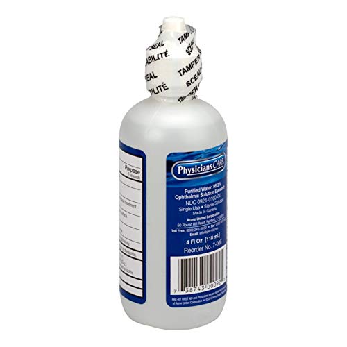 PhysiciansCare by First Aid Only 7-006 Eye Wash Solution, 4 oz Bottle