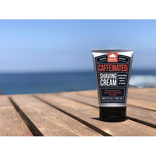 Pacific Shaving Company Caffeinated Shaving Cream - Helps Reduce Appearance o...