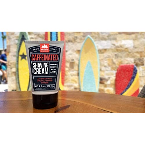 Pacific Shaving Company Caffeinated Shaving Cream - Helps Reduce Appearance o...
