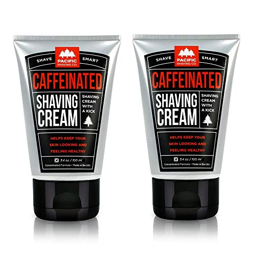Pacific Shaving Company Caffeinated Shaving Cream - Helps Reduce Appearance o...