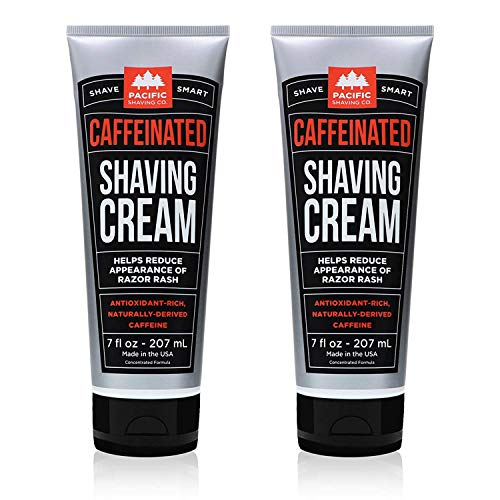 Pacific Shaving Company Caffeinated Shaving Cream - Helps Reduce Appearance o...