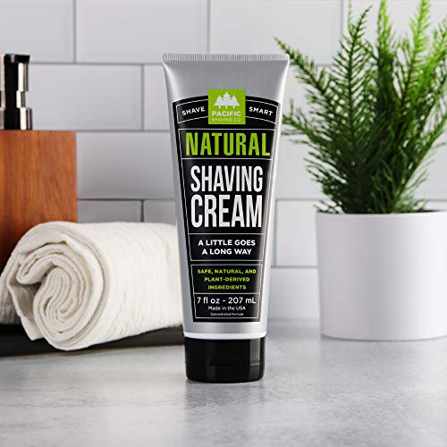 Pacific Shaving Company Natural Shave Cream - Safe and Natural, with Plant-De...