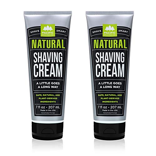 Pacific Shaving Company Natural Shave Cream - Safe and Natural, with Plant-De...
