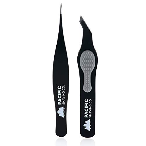Pacific Shaving Company Premium Tweezers Set - A Shaving/Grooming Must-Have (...