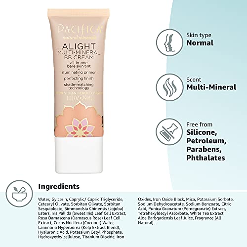 Pacifica Alight Multi-Mineral BB Cream - 6 Medium Women 1 oz