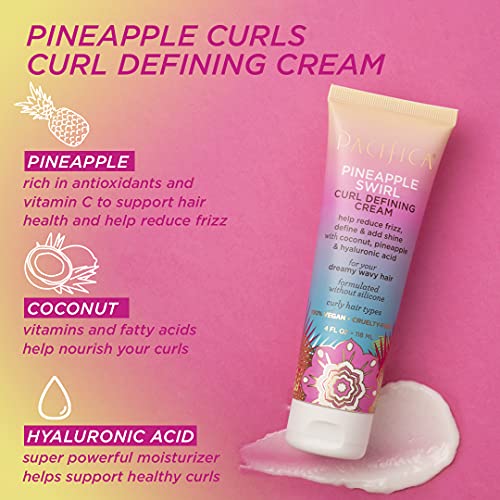 Pacifica Beauty, Pineapple Curls Curl Defining Cream, For Curly, Coily and Te...
