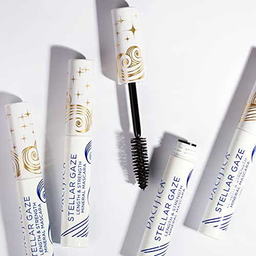 Pacifica Beauty Stellar Gaze Length and Strength Mineral Mascara, Black, Vita...