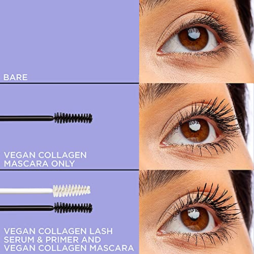 Pacifica Beauty, Vegan Collagen Lash Serum & Clear Mascara Primer, Conditioni...