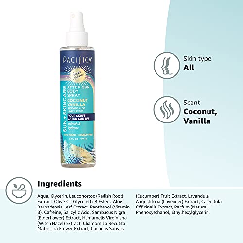 PACIFICA Coconut Vanilla After Sun Body Spray, 6 FZ