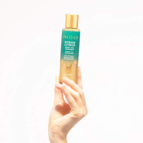Pacifica Ocean citrus body oil shimmer, 4 Fl Oz